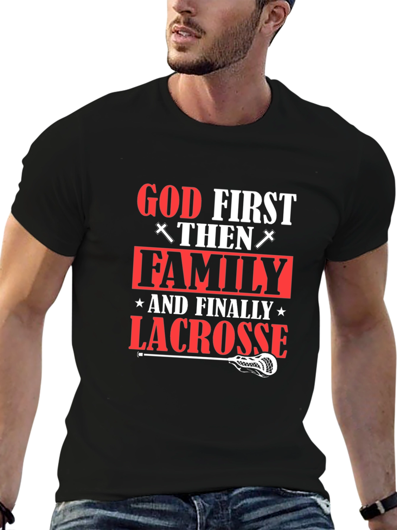 God First Lacrosse Black T-Shirt