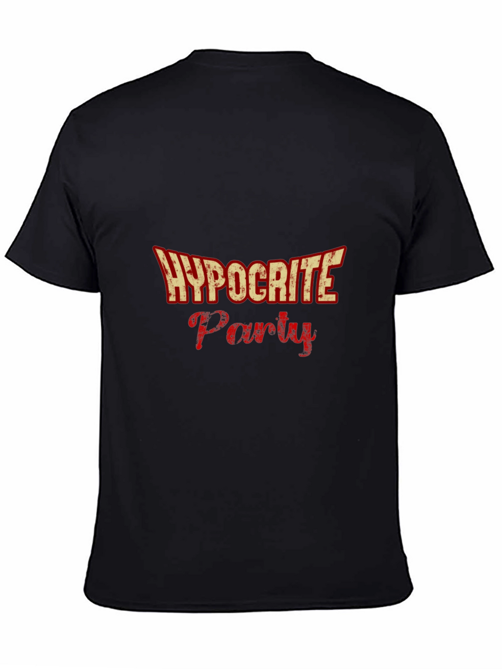 Hypocrite Party Graphic T-Shirt - Black