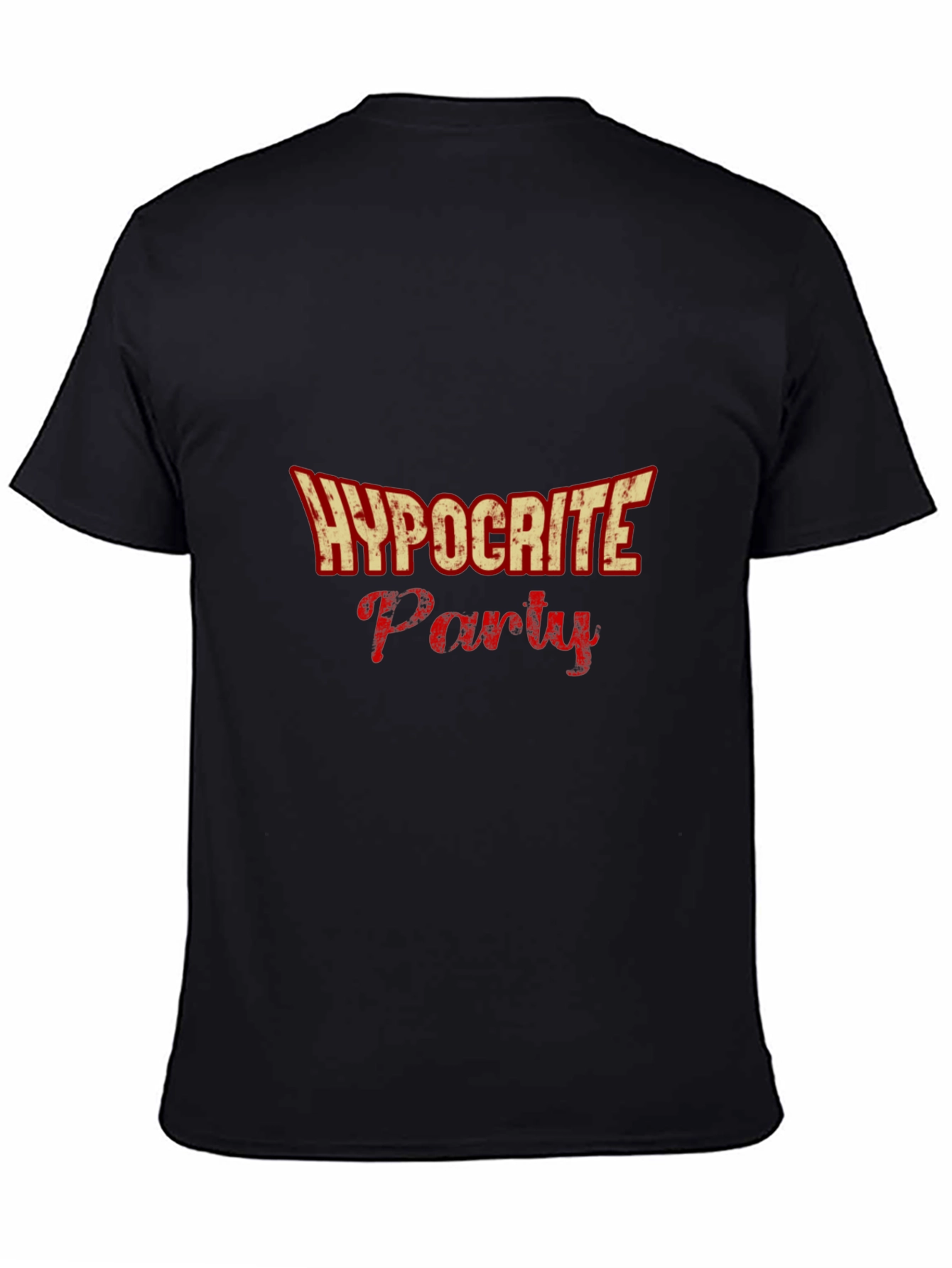 Hypocrite Party Graphic T-Shirt - Black