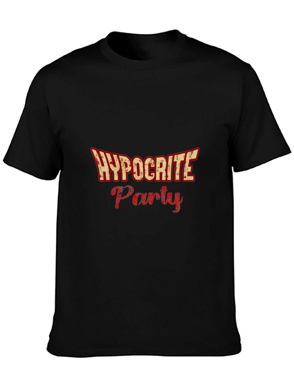 Hypocrite Party Graphic T-Shirt - Black