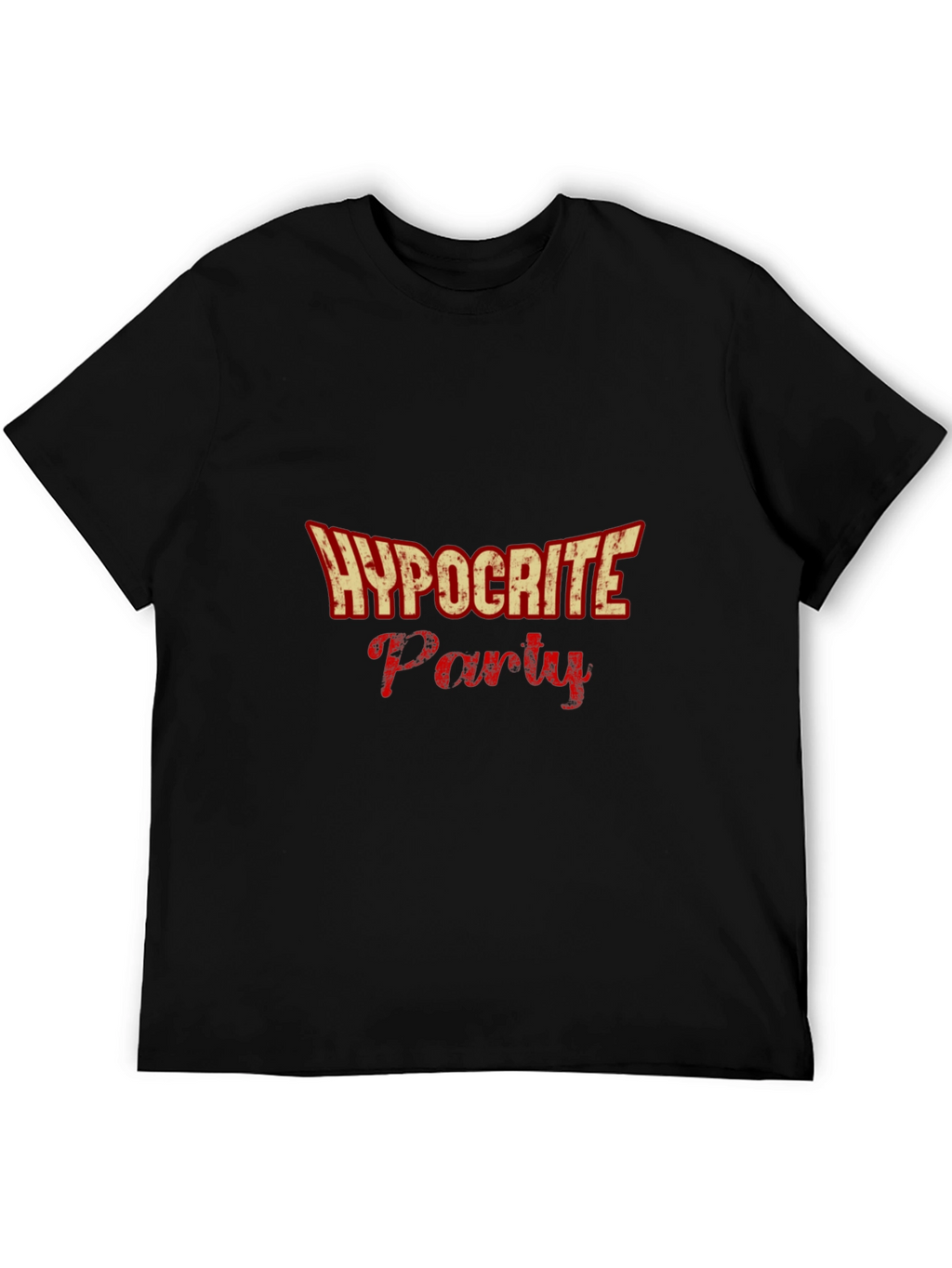 Hypocrite Party Graphic T-Shirt - Black
