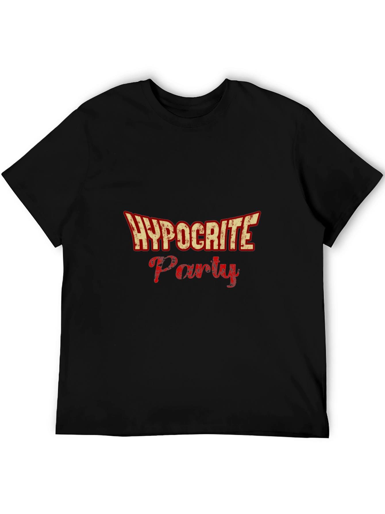 Hypocrite Party Graphic T-Shirt - Black