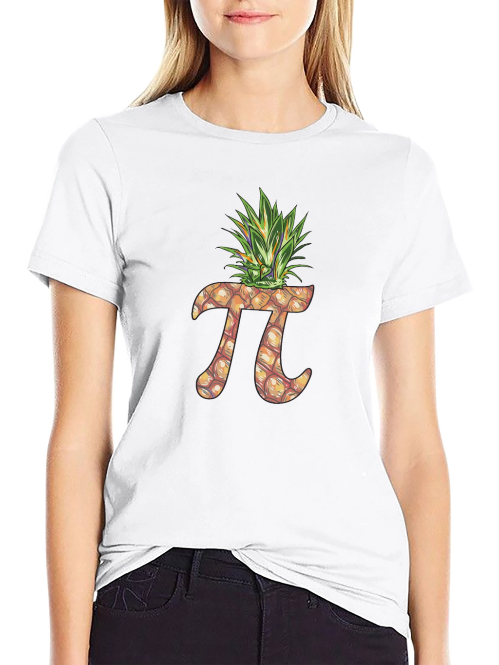 Pineapple Pi Graphic Tee - Funny Math Pun Shirt