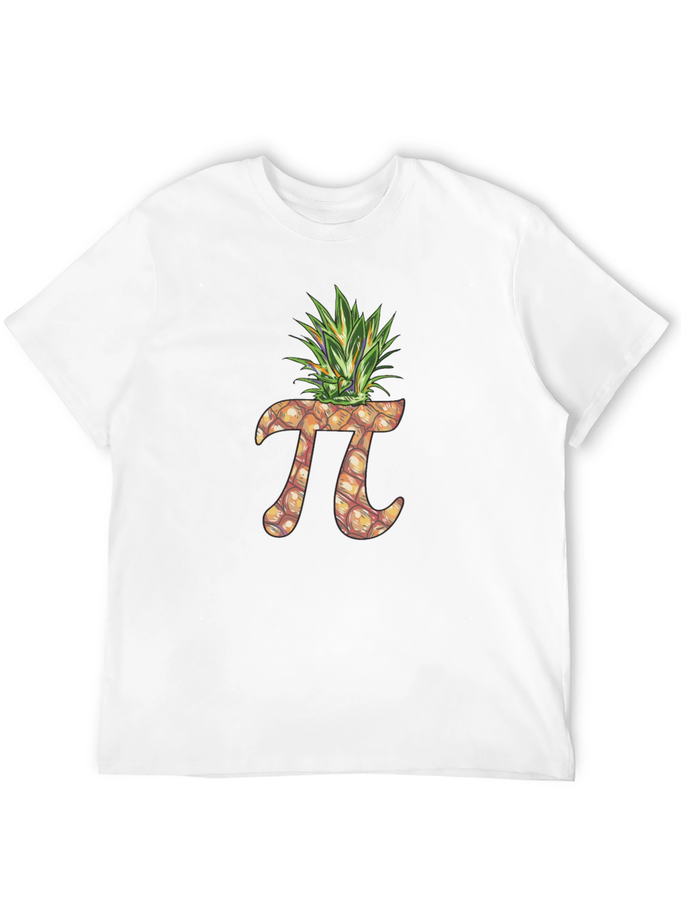 Pineapple Pi Graphic Tee - Funny Math Pun Shirt