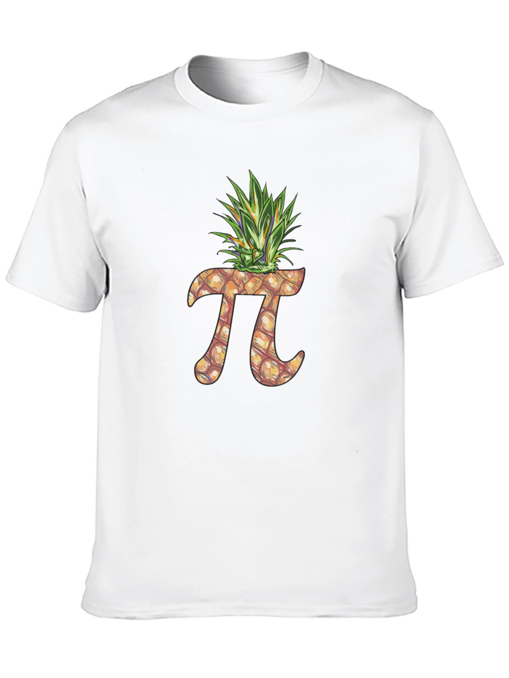 Pineapple Pi Graphic Tee - Funny Math Pun Shirt