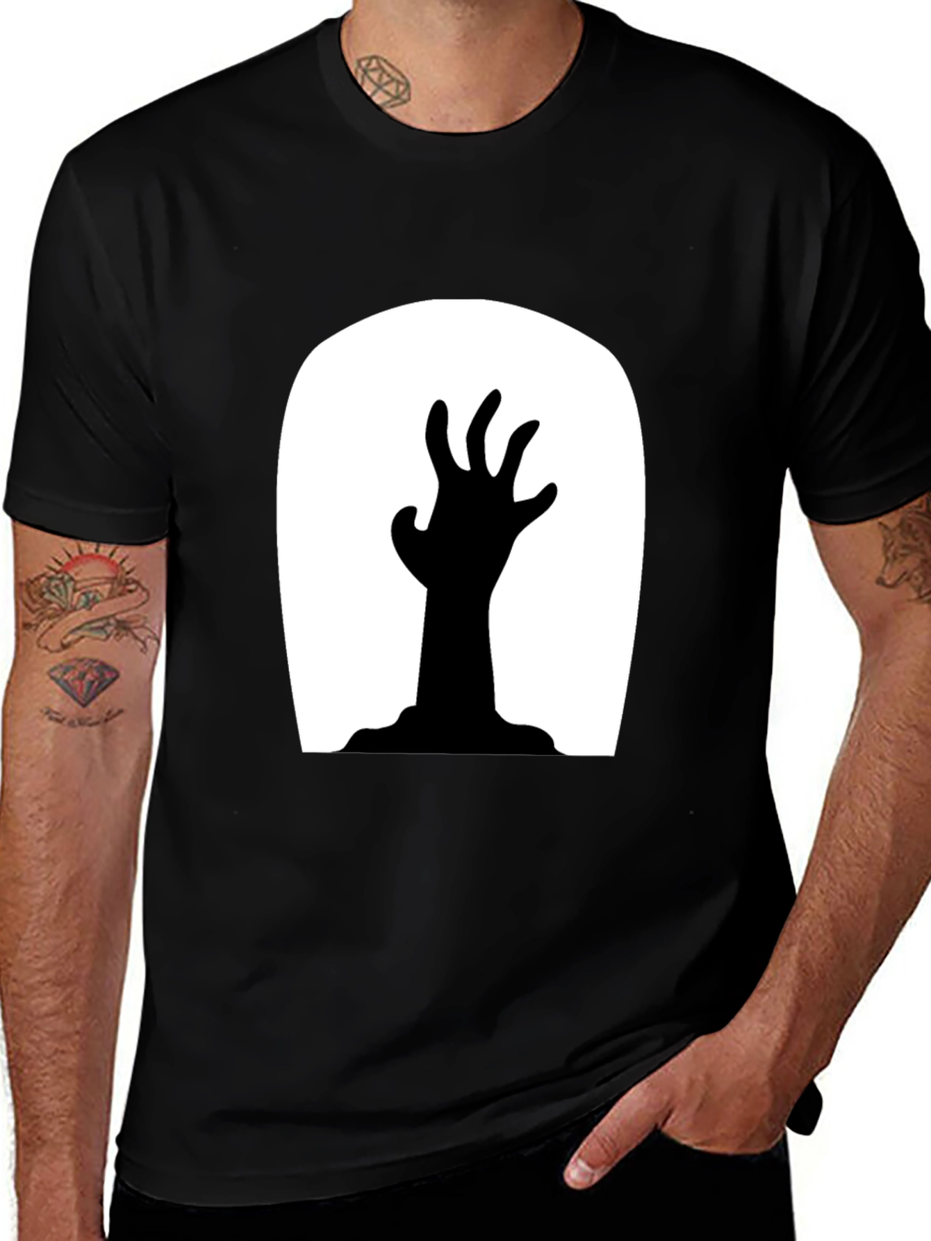 Zombie Hand T-Shirt - Halloween Graphic Tee