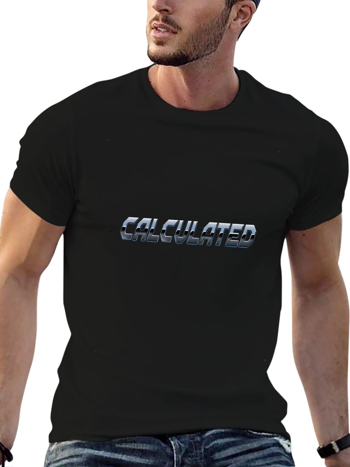 Calculated Black T-Shirt - Gamer Style