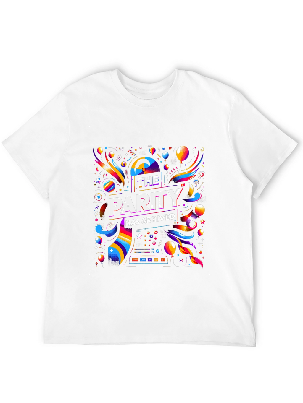 Parity Arrived T-Shirt - Vibrant Celebration Design