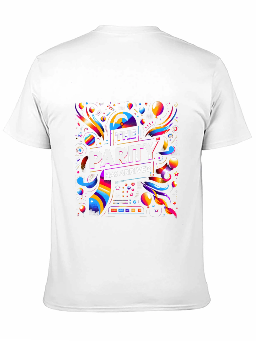 Parity Arrived T-Shirt - Vibrant Celebration Design