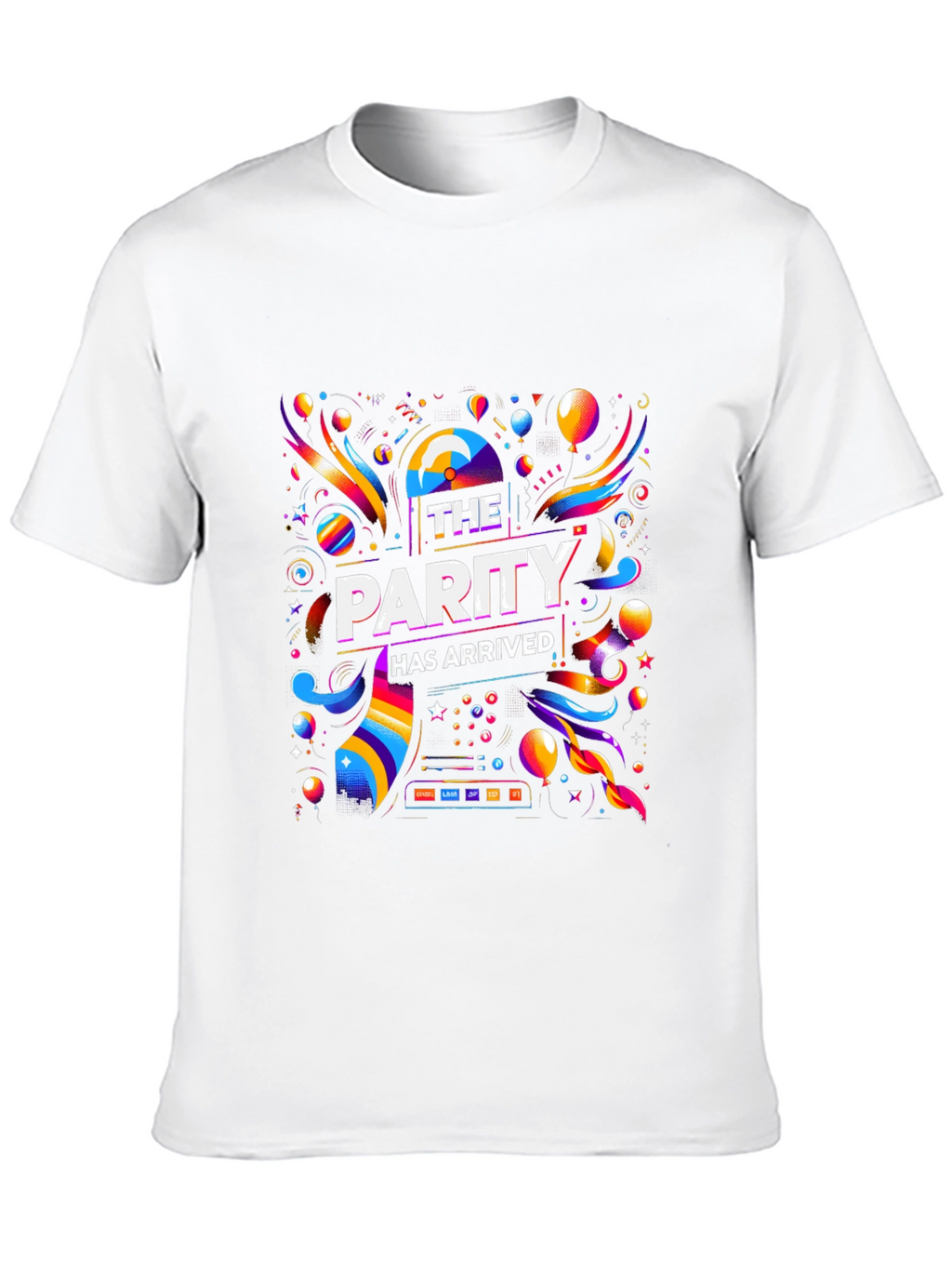 Parity Arrived T-Shirt - Vibrant Celebration Design
