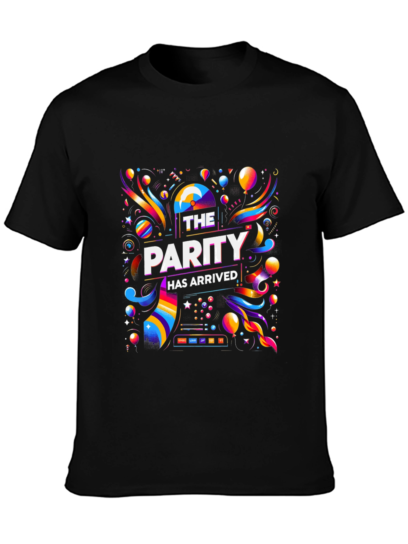 Parity Arrived T-Shirt - Vibrant Celebration Design