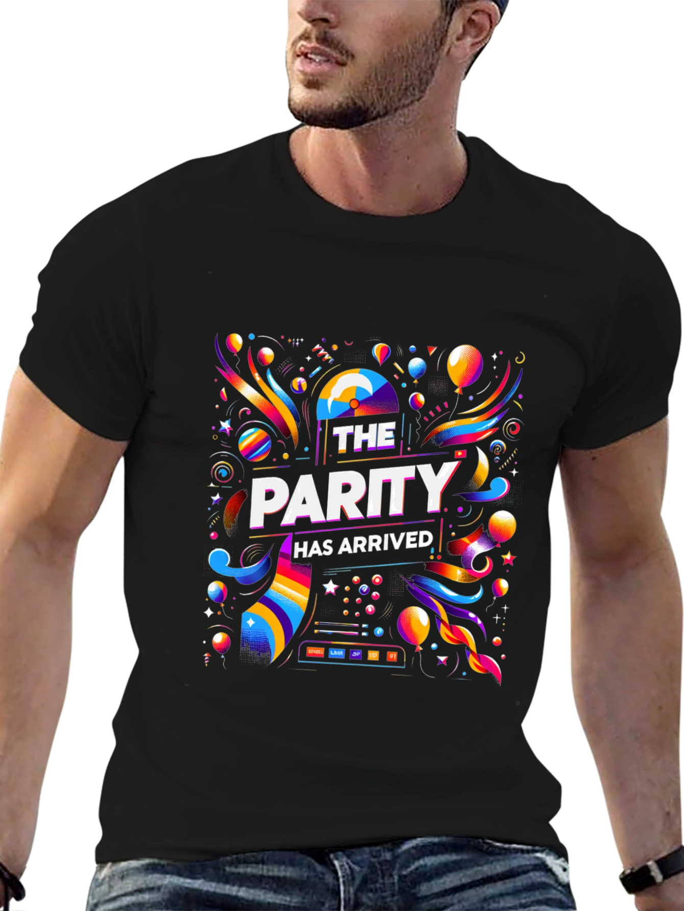 Parity Arrived T-Shirt - Vibrant Celebration Design