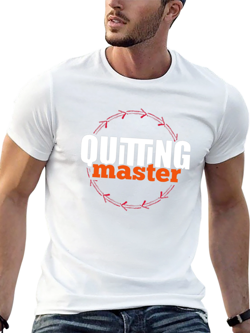Quitting Master Graphic Tee - Casual Black T-Shirt