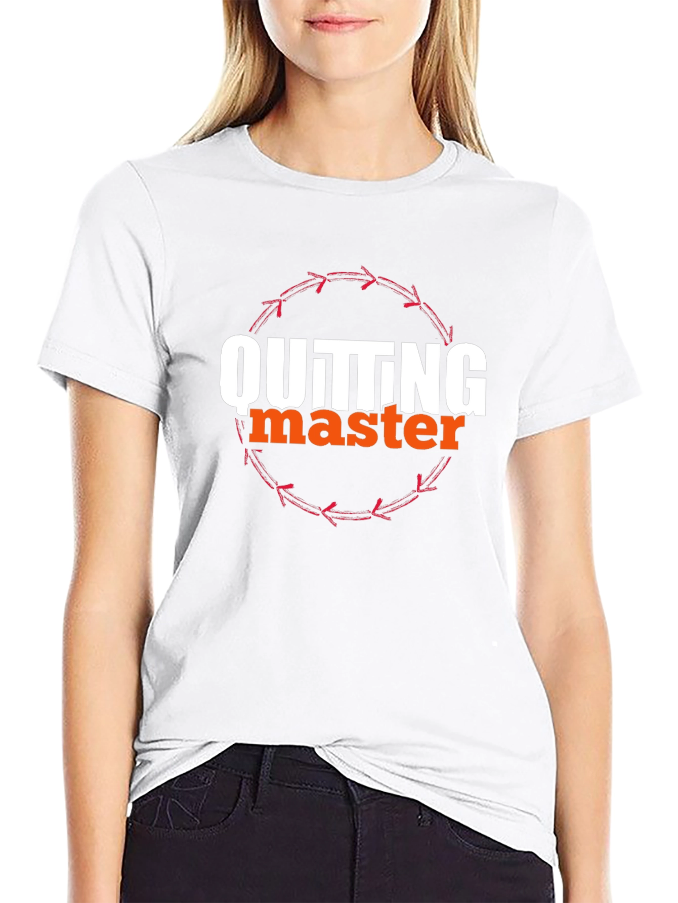Quitting Master Graphic Tee - Casual Black T-Shirt