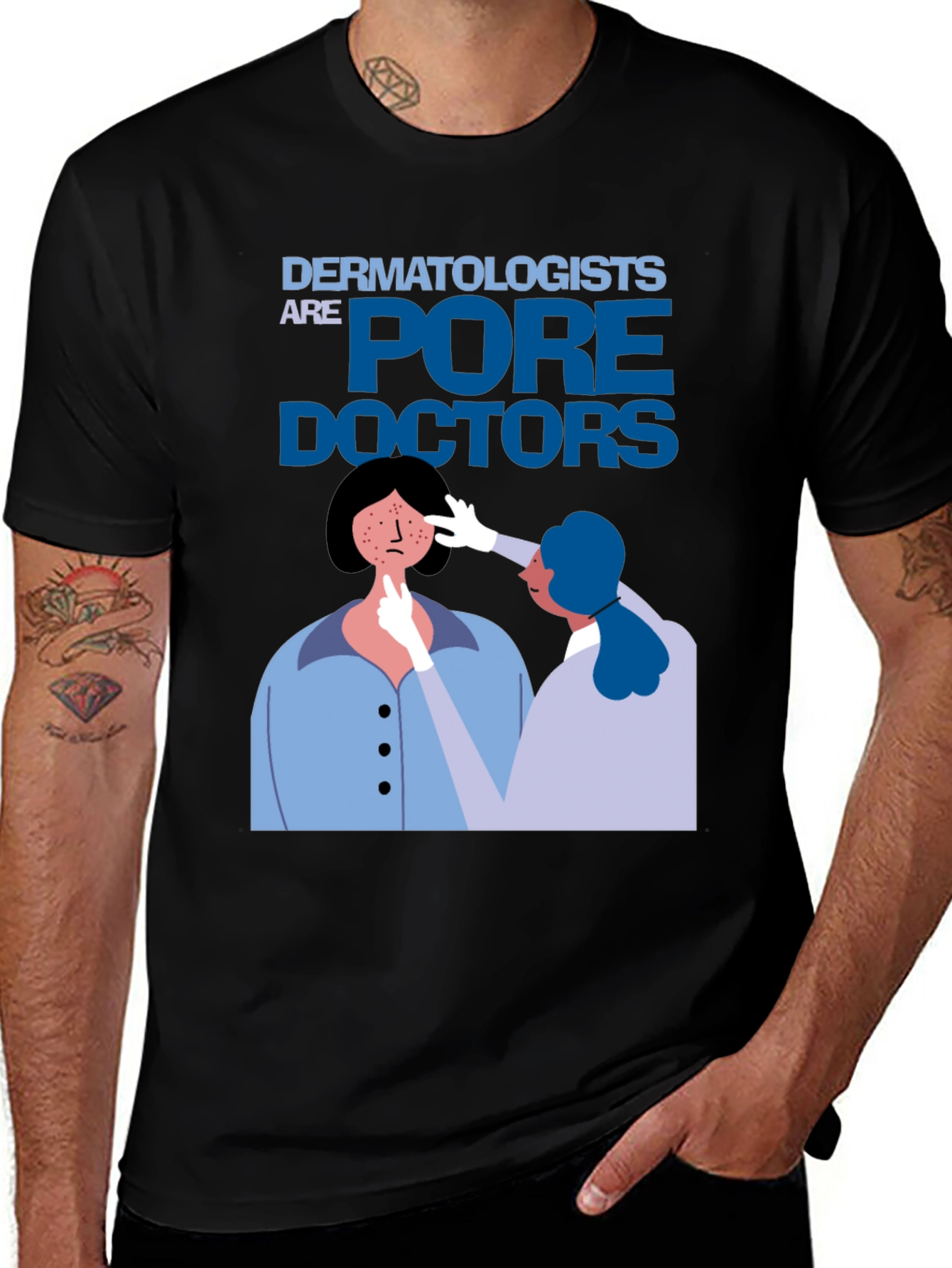 Dermatologists Pore Doctors Black T-Shirt