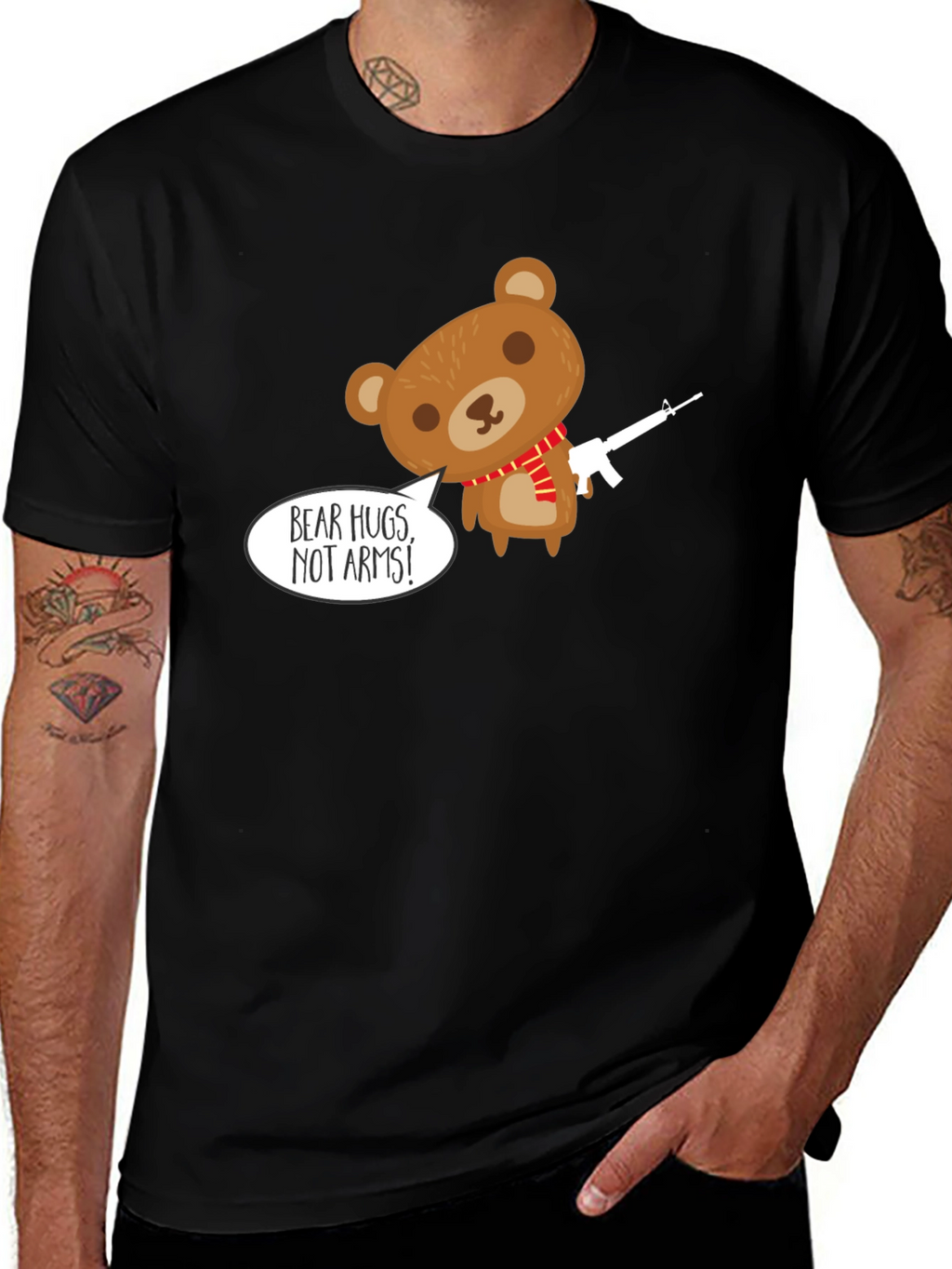 Bear Hugs Not Arms T-Shirt - Graphic Tee