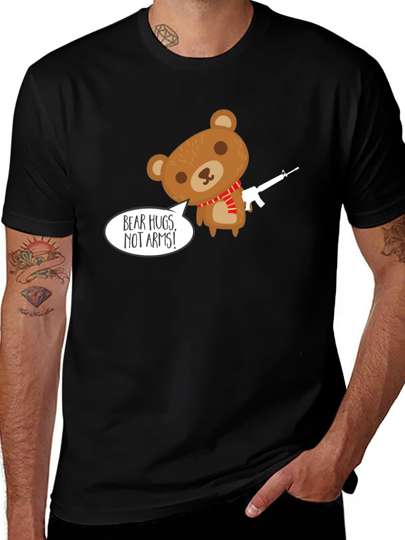 Bear Hugs Not Arms T-Shirt - Graphic Tee