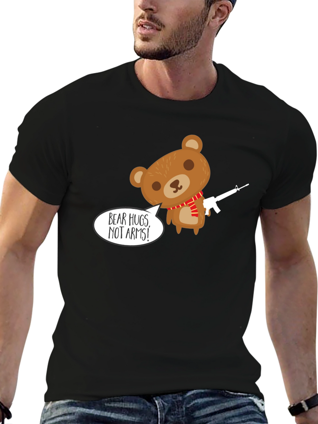 Bear Hugs Not Arms T-Shirt - Graphic Tee