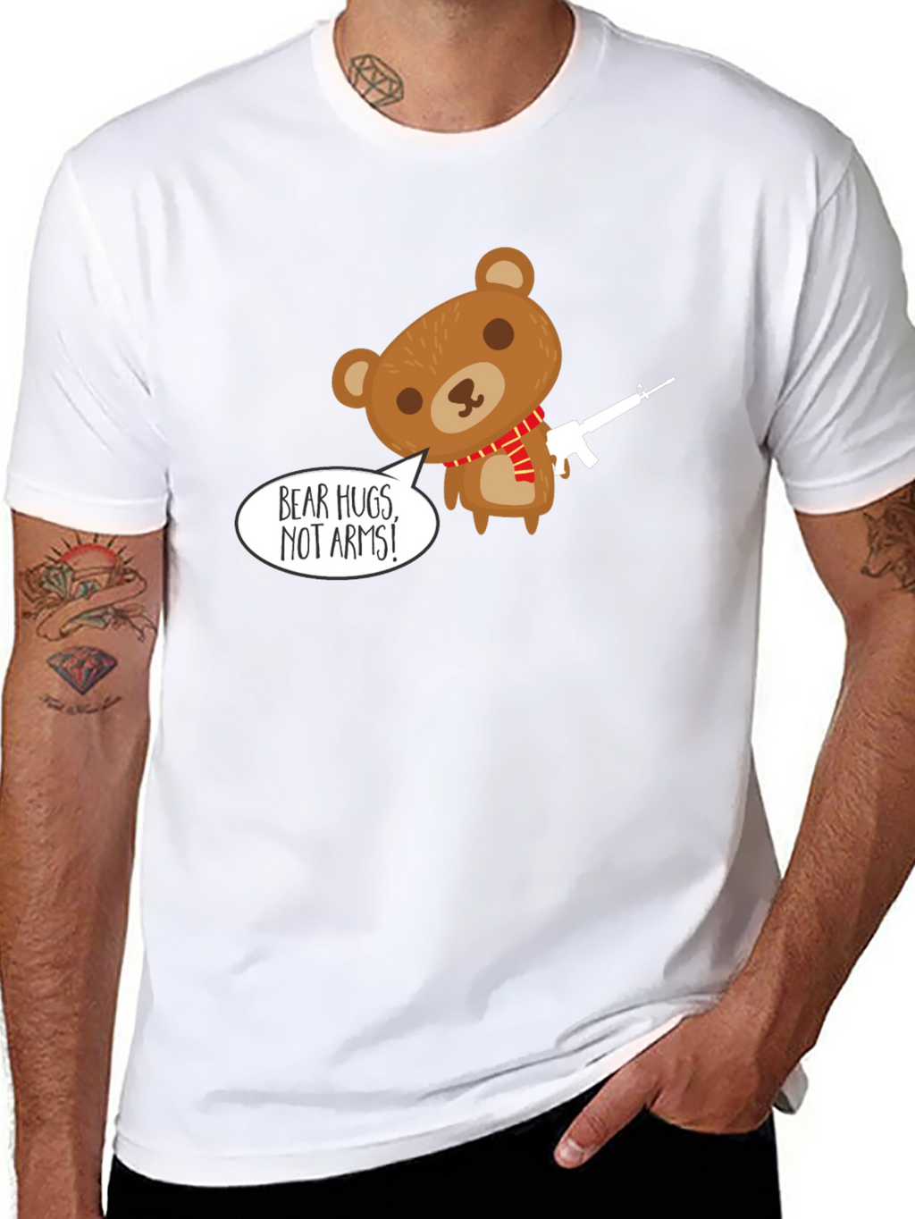 Bear Hugs Not Arms T-Shirt - Graphic Tee