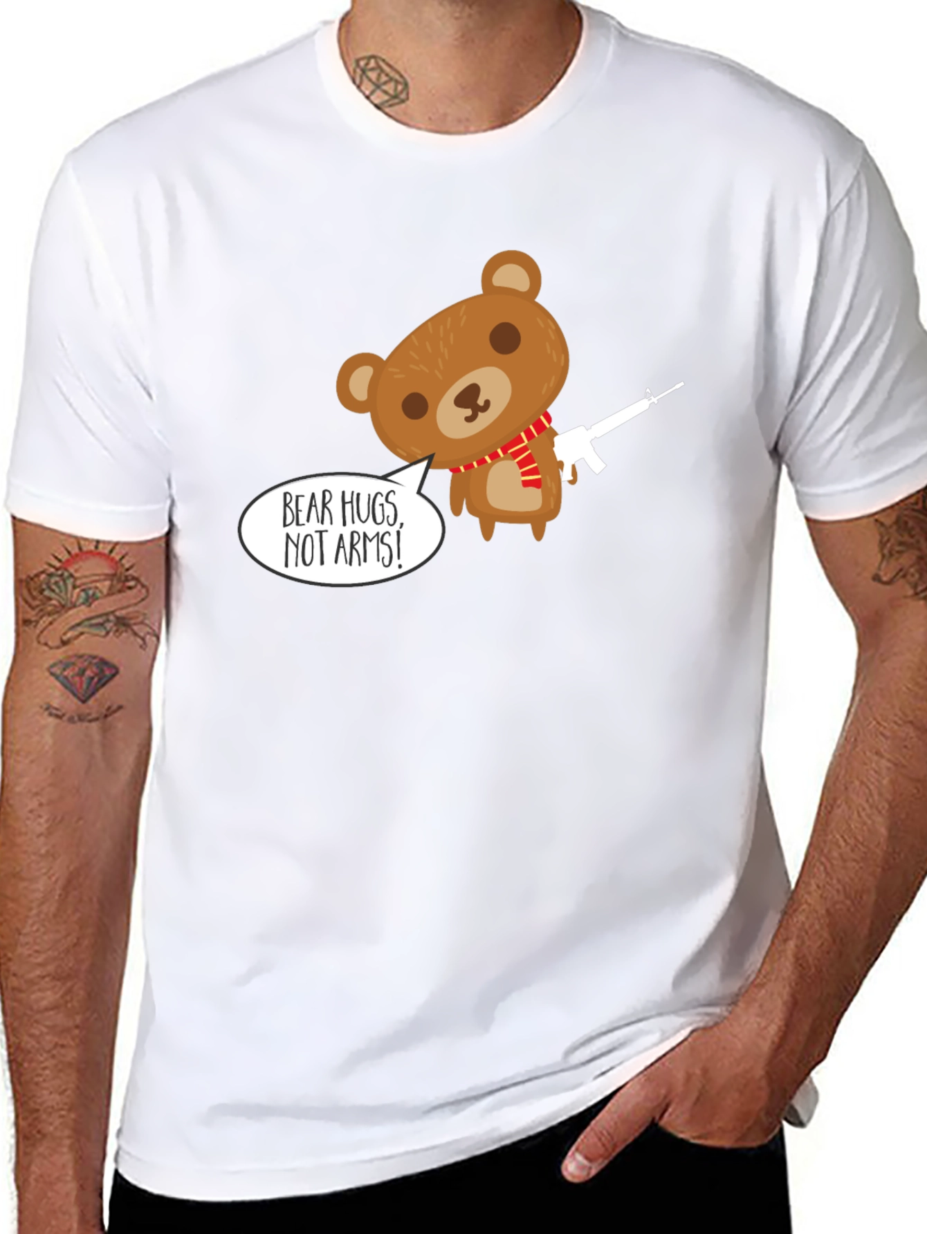 Bear Hugs Not Arms T-Shirt - Graphic Tee