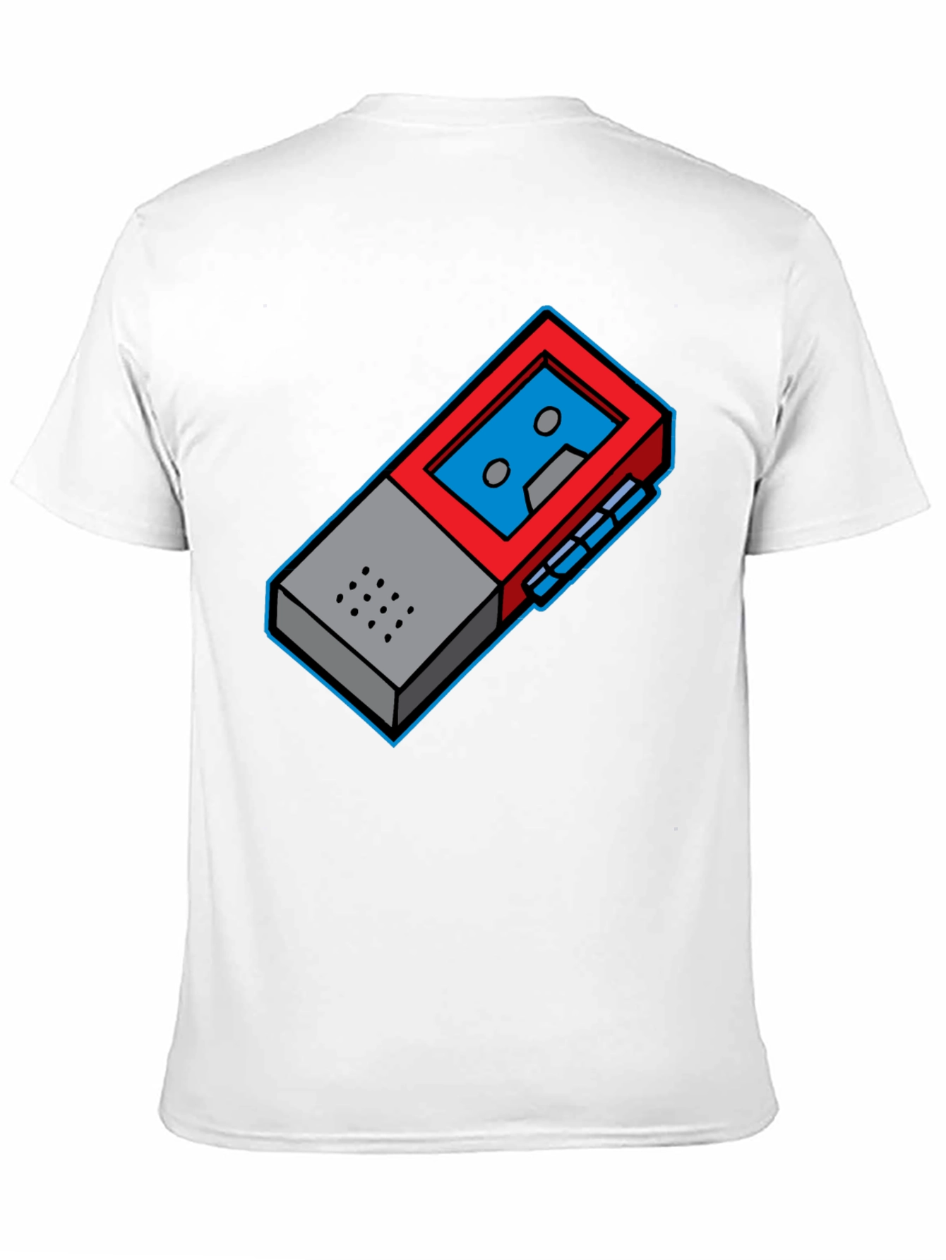 Retro Cassette Player Graphic Tee - Cool Geeky Style