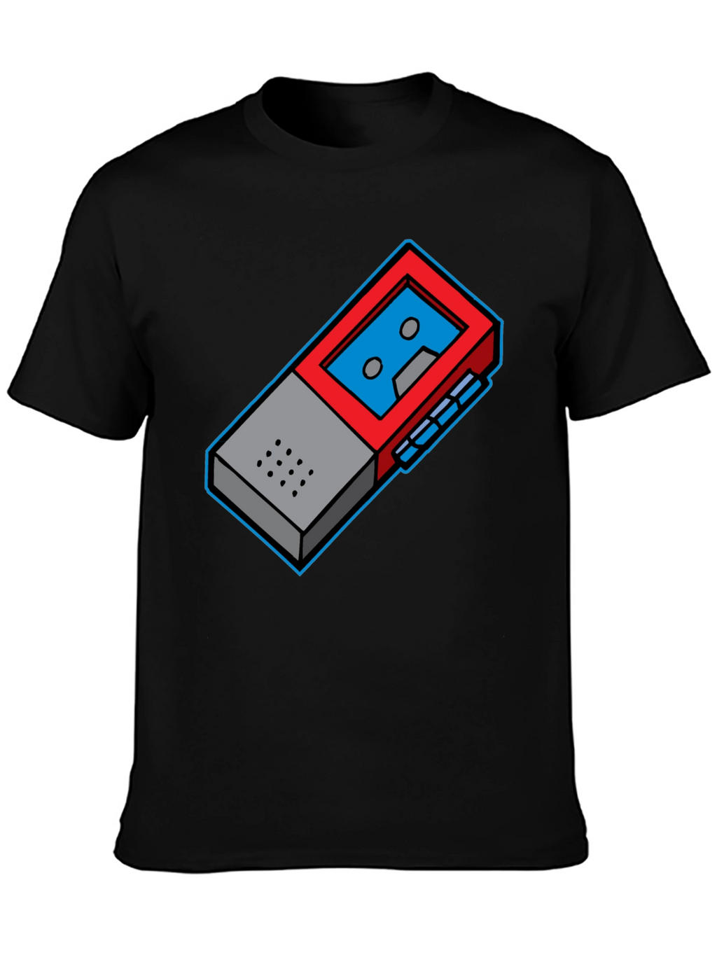 Retro Cassette Player Graphic Tee - Cool Geeky Style