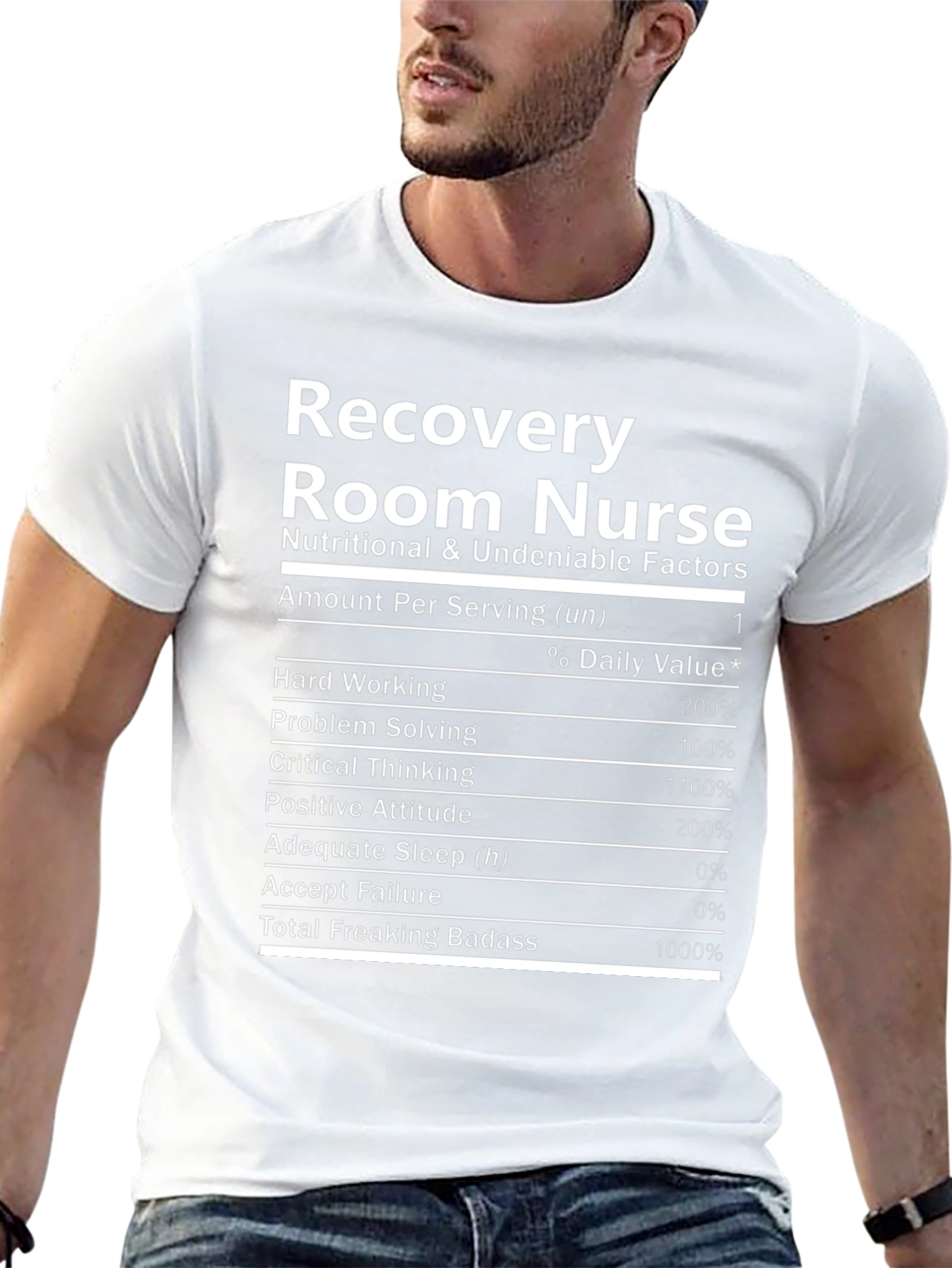 Recovery Room Nurse Nutritional Facts T-Shirt