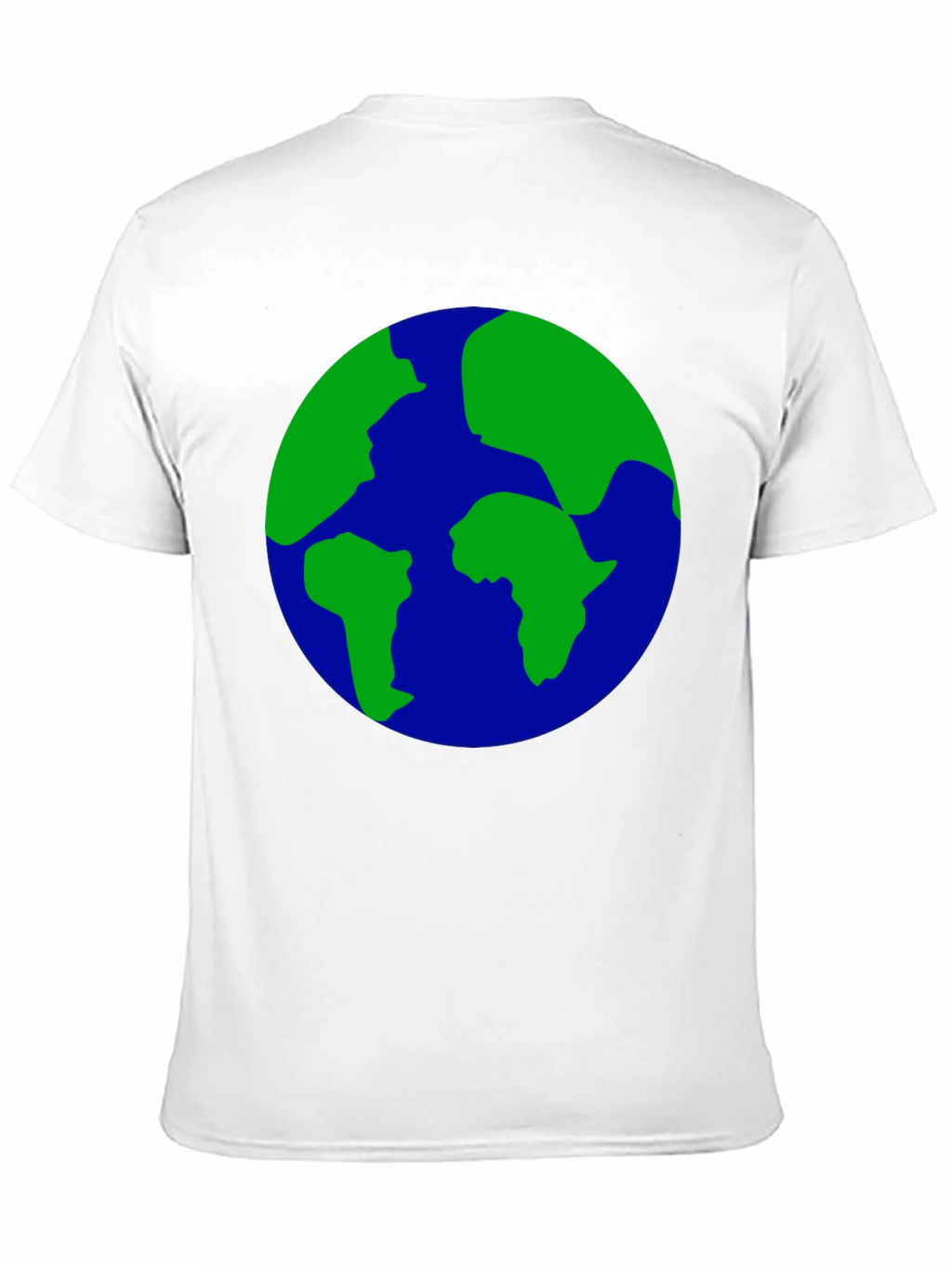 Earth Globe Graphic Print Black T-Shirt