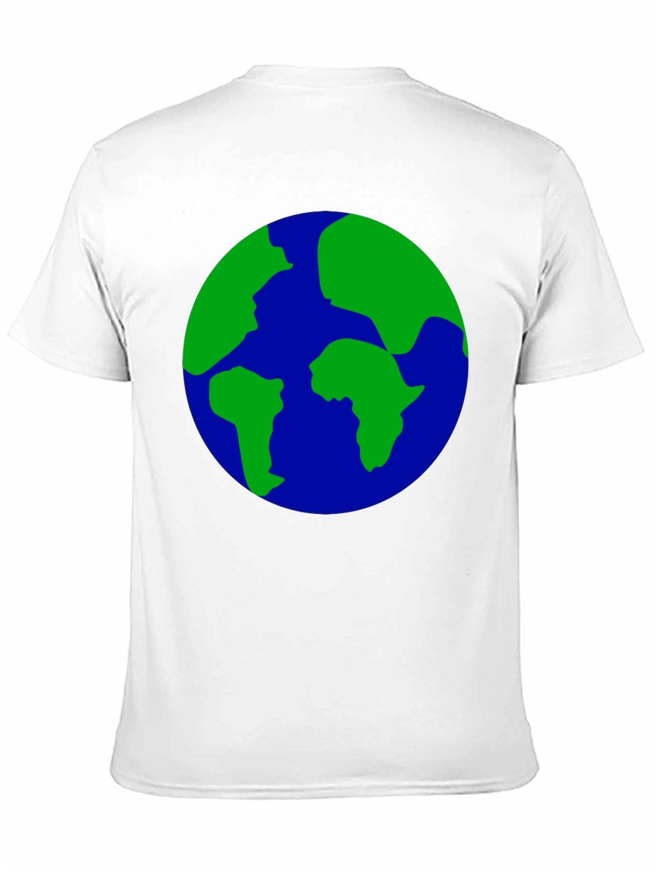 Earth Globe Graphic Print Black T-Shirt