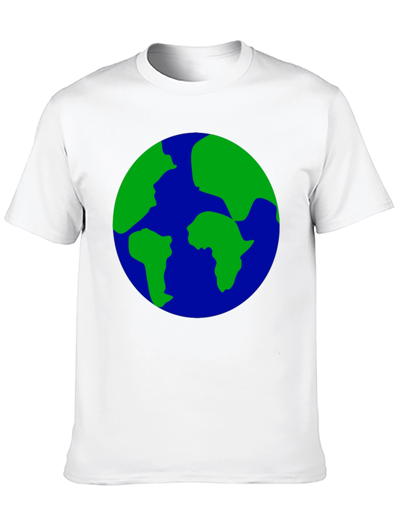 Earth Globe Graphic Print Black T-Shirt