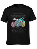 Crocheter Yarn Pile Graphic Tee