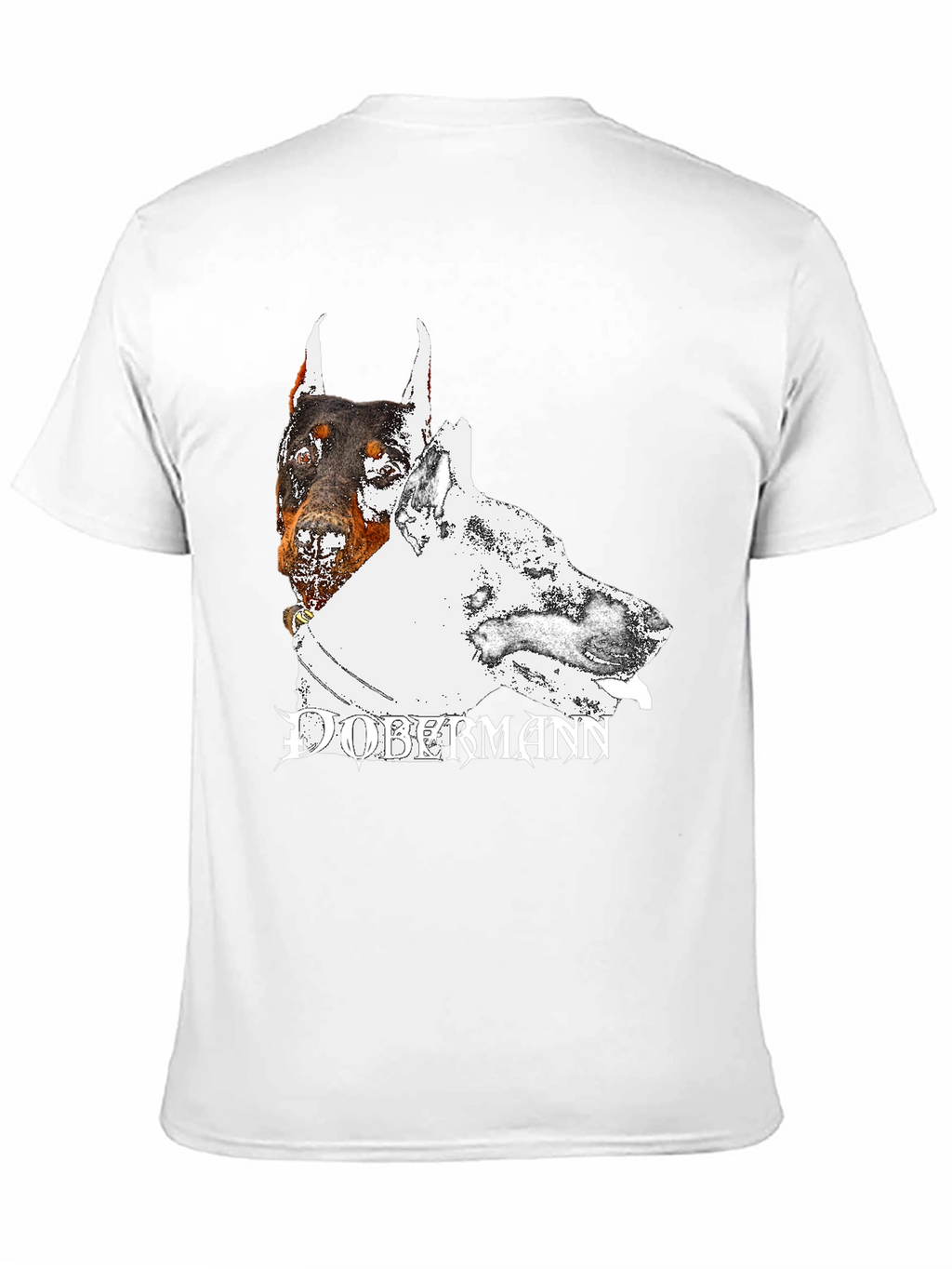 Dobermann Dog Graphic T-Shirt - Black