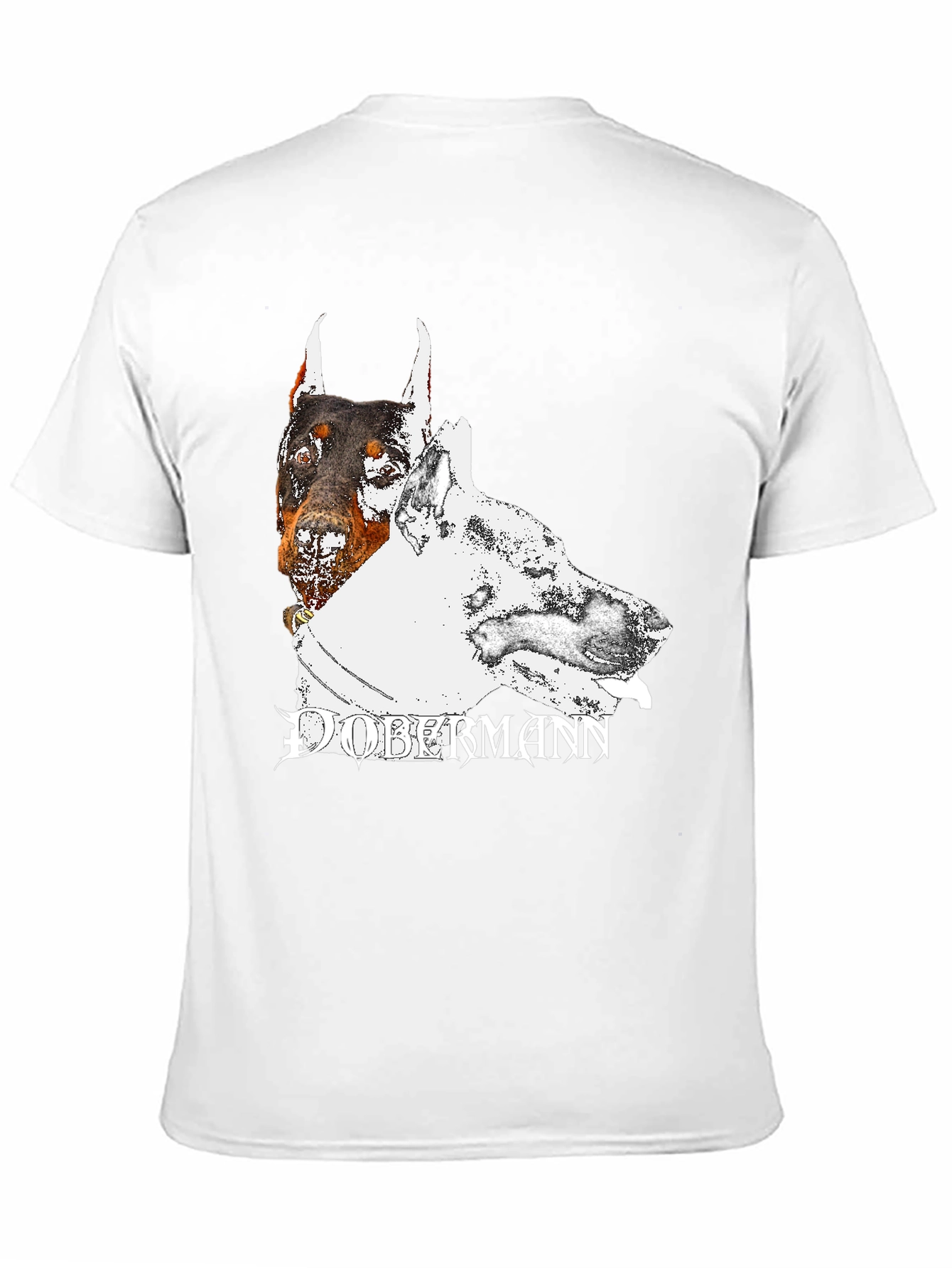 Dobermann Dog Graphic T-Shirt - Black