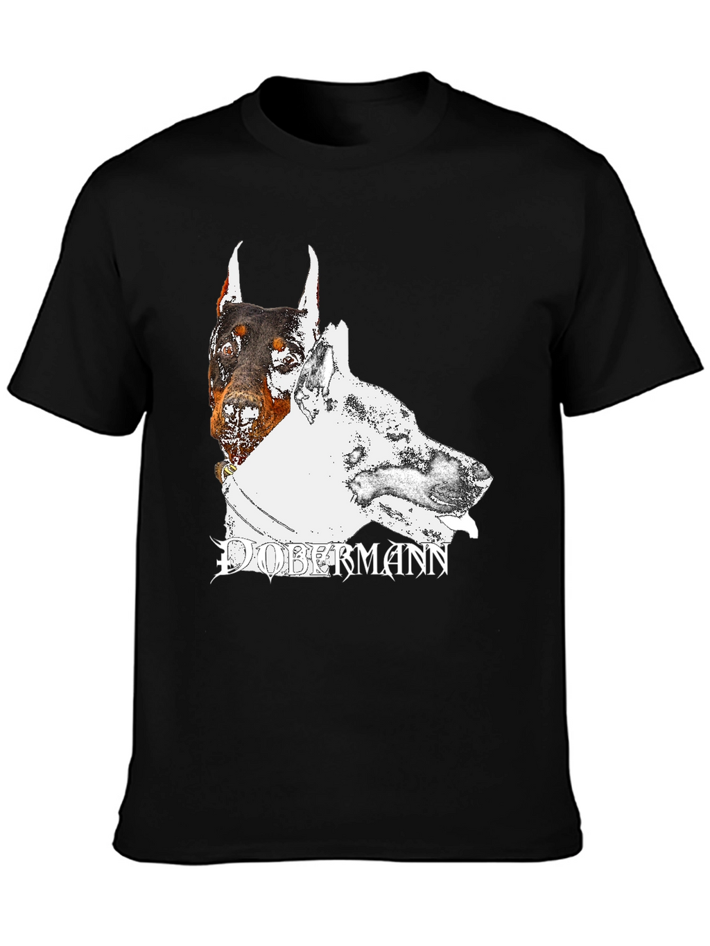 Dobermann Dog Graphic T-Shirt - Black