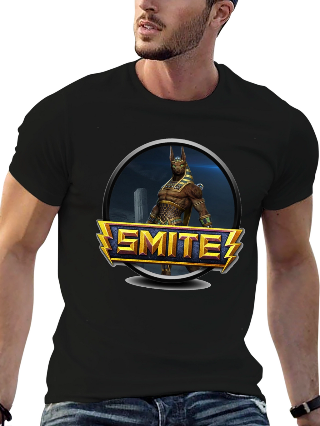 Smite Game T-Shirt - Black Graphic Tee