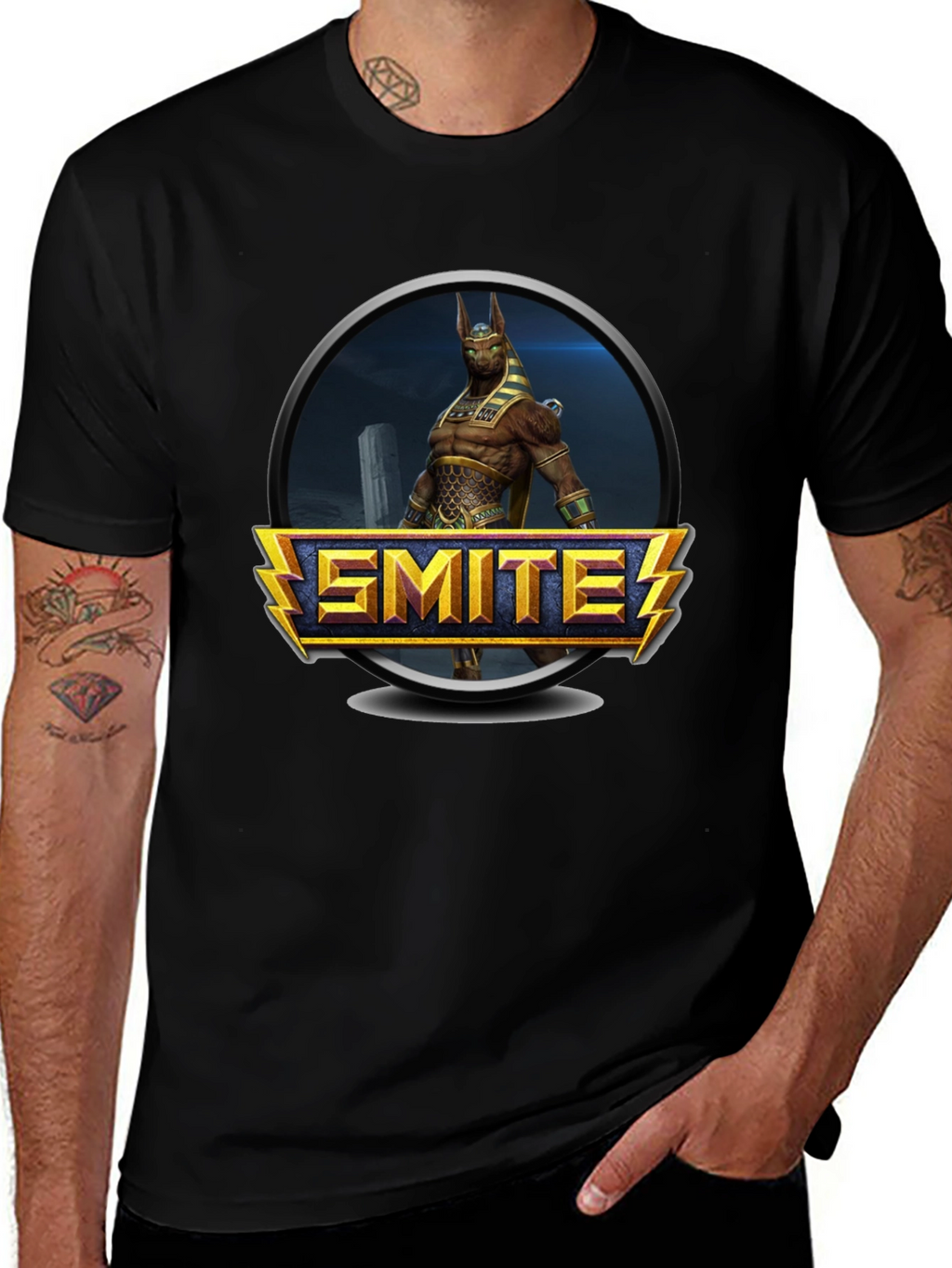 Smite Game T-Shirt - Black Graphic Tee