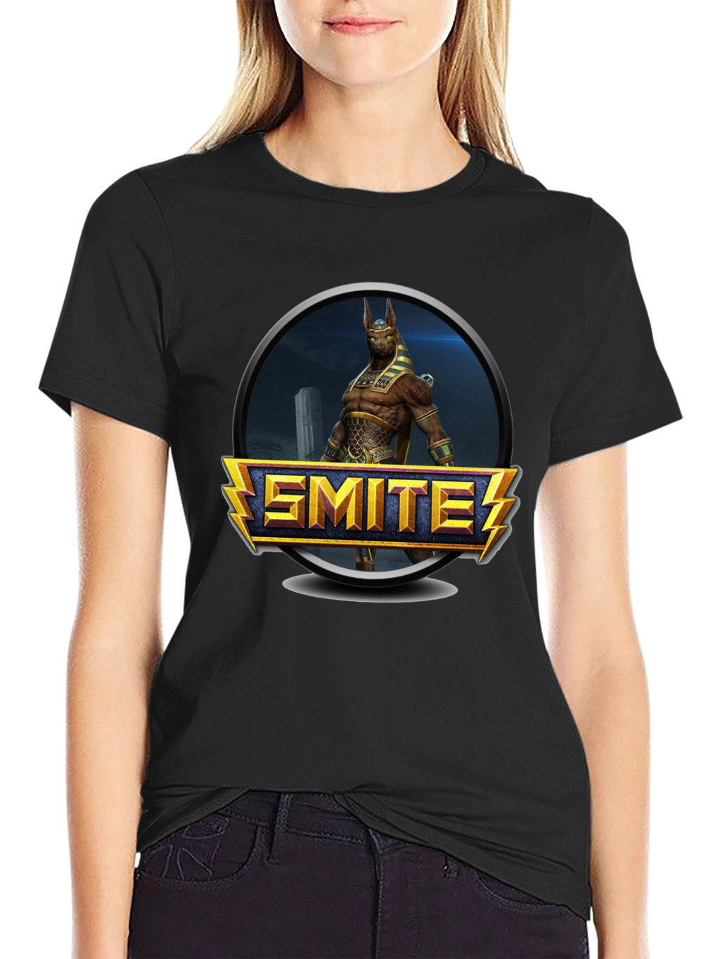 Smite Game T-Shirt - Black Graphic Tee