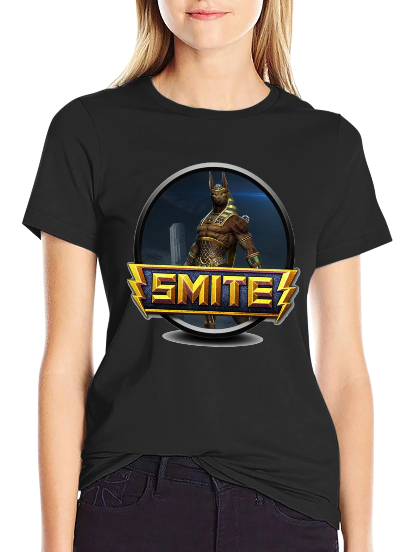 Smite Game T-Shirt - Black Graphic Tee
