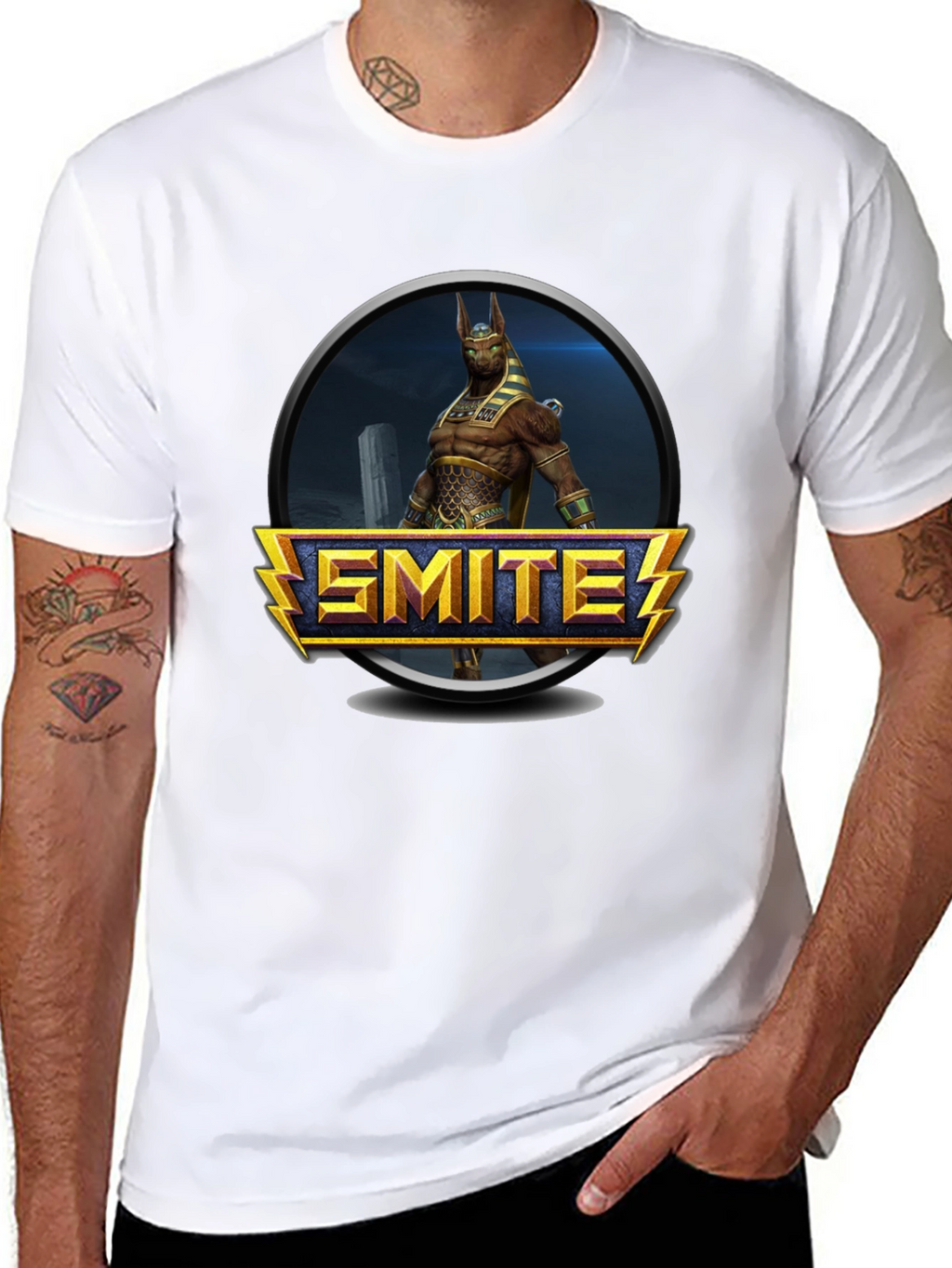 Smite Game T-Shirt - Black Graphic Tee