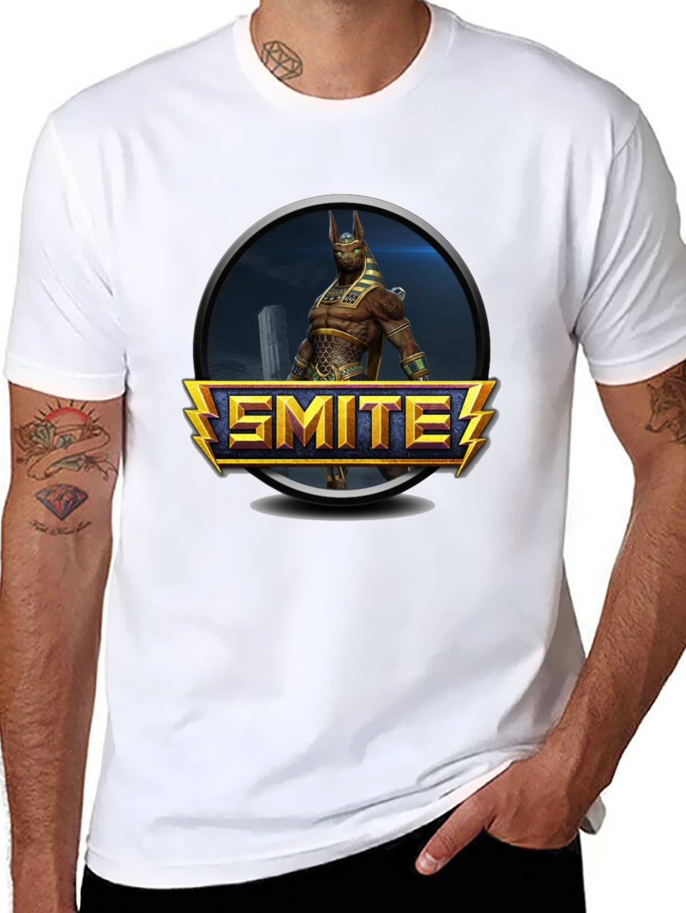 Smite Game T-Shirt - Black Graphic Tee