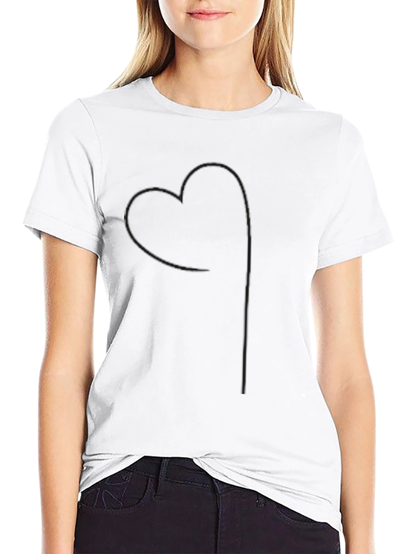 Minimalist Black Heart Tee