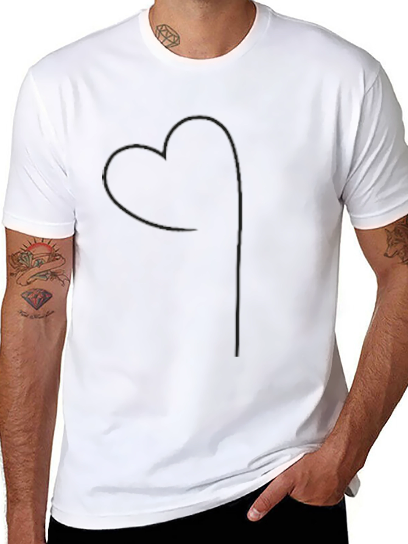 Minimalist Black Heart Tee