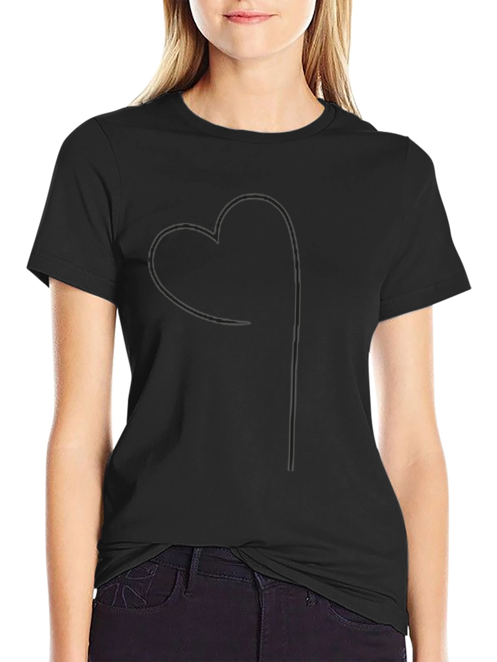Minimalist Black Heart Tee
