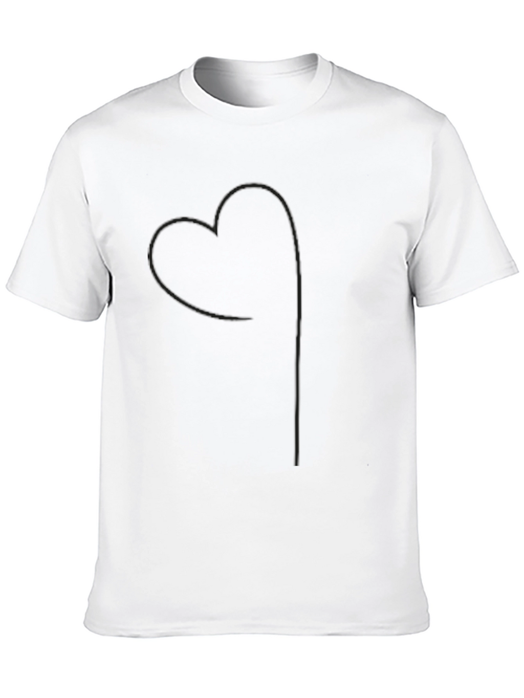 Minimalist Black Heart Tee