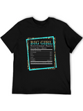 Big Girl Nutritional Facts Graphic Tee