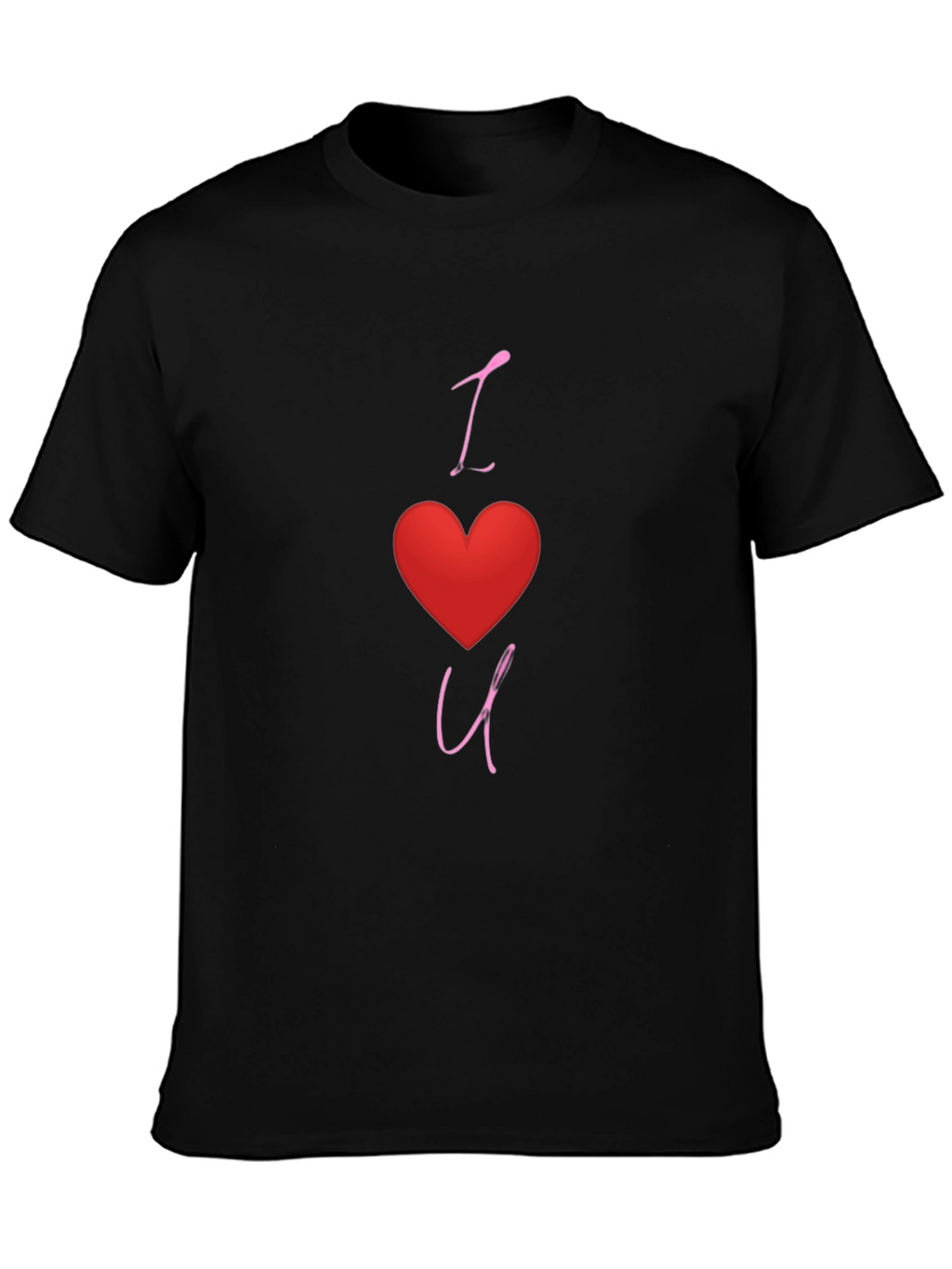 I Heart You Black Graphic Tee