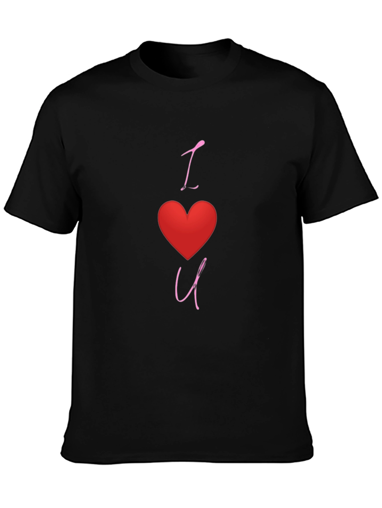 I Heart You Black Graphic Tee