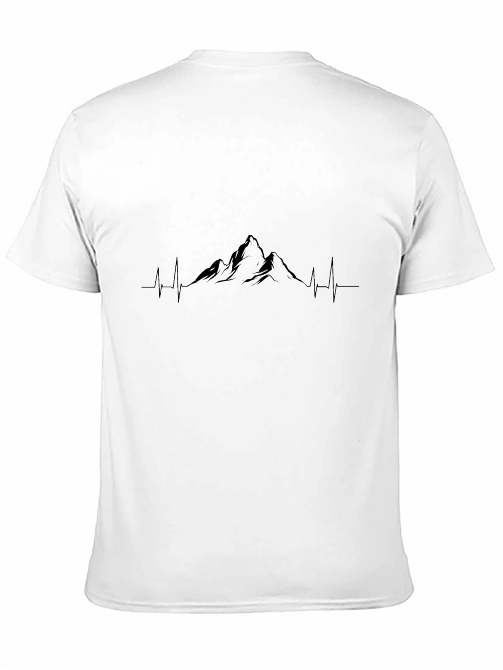 Mountain Peak Heartbeat T-Shirt - Nature Lover Tee