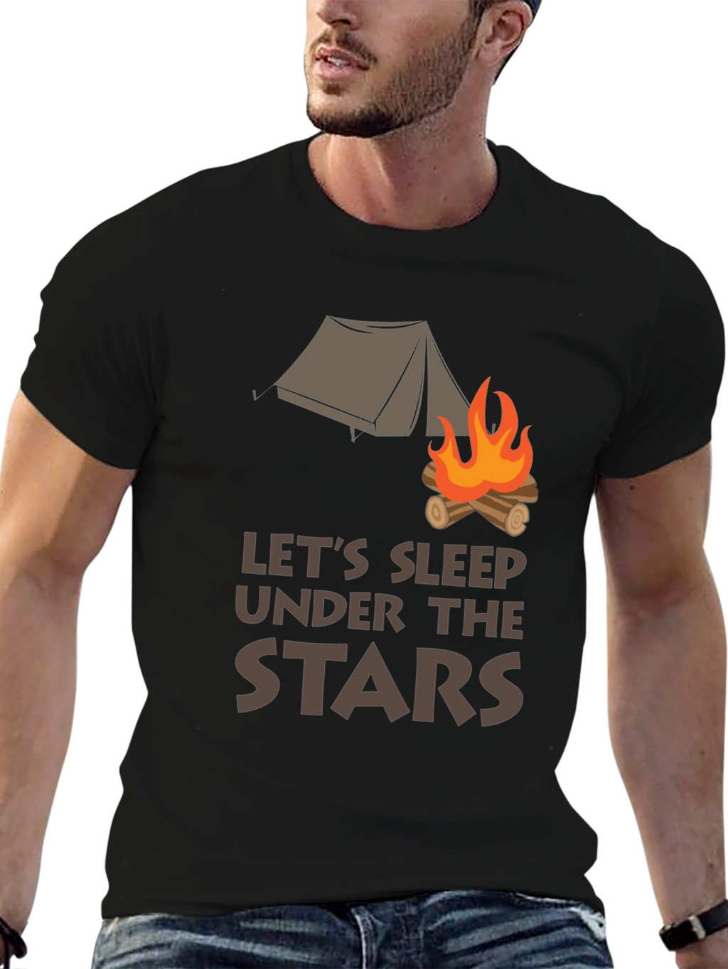 Lets Sleep Under the Stars Graphic Tee
