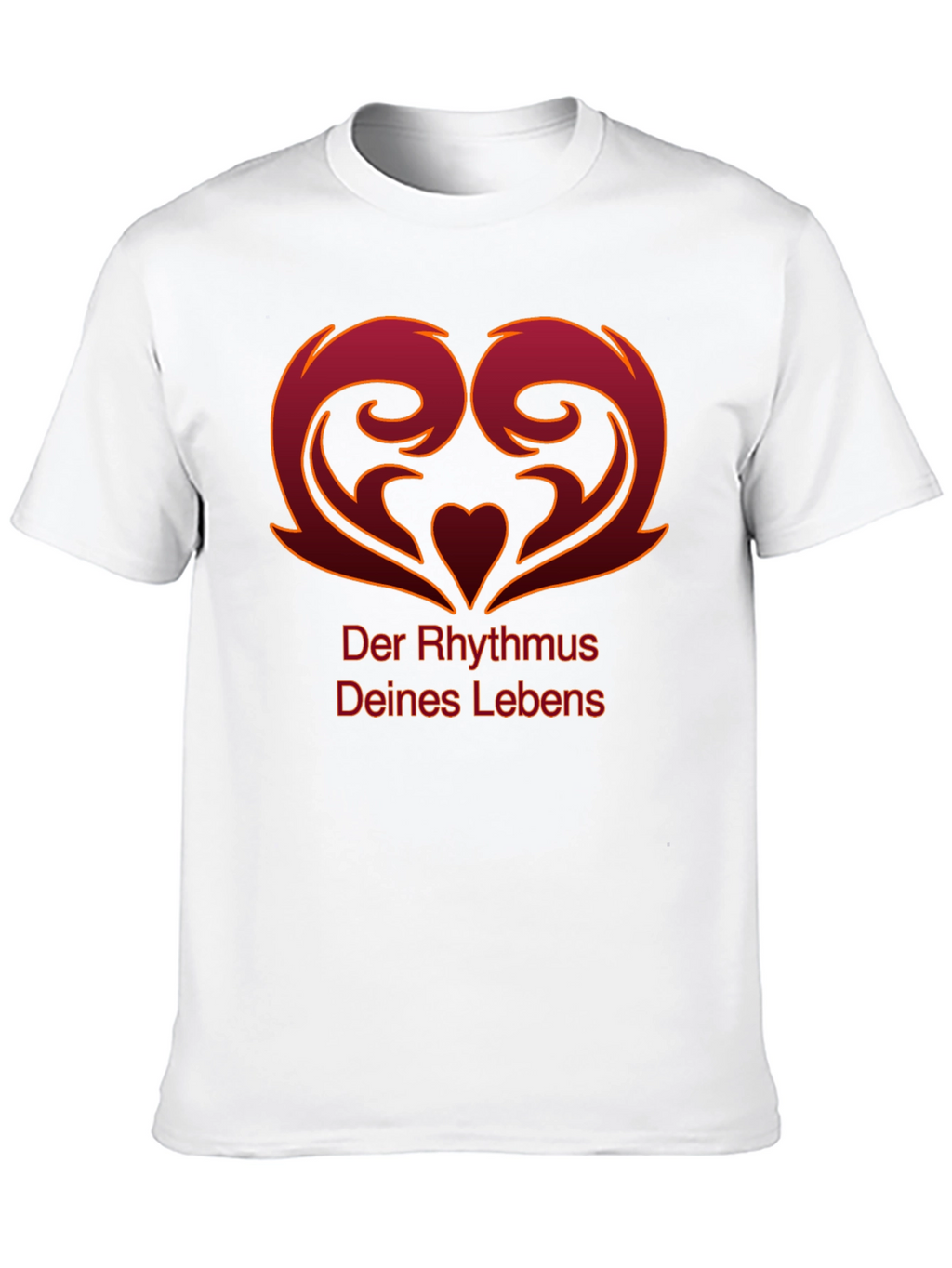 Heart Rhythm Graphic Black T-Shirt